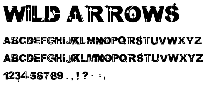 Wild Arrows font